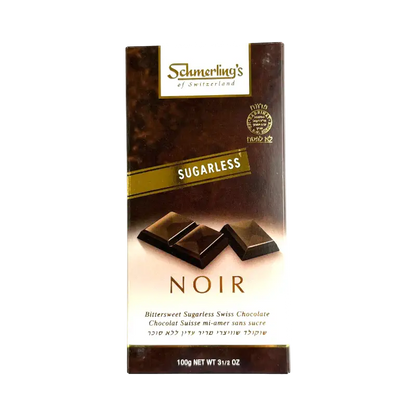 Schmerling's Noir Sugarless Bittersweet Swiss Chocolate 100g