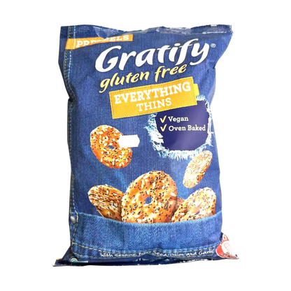 Gratify Gluten Free Everything Thins Pretzels 300g