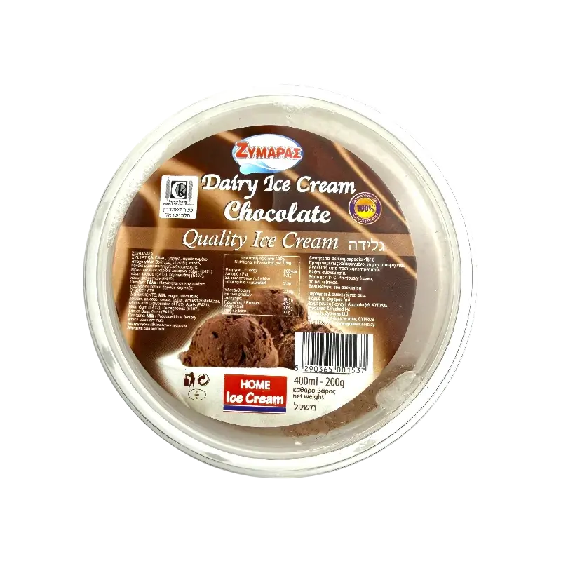 Zympas Dairy Ice Cream Chocolate 400 ml (200 g)