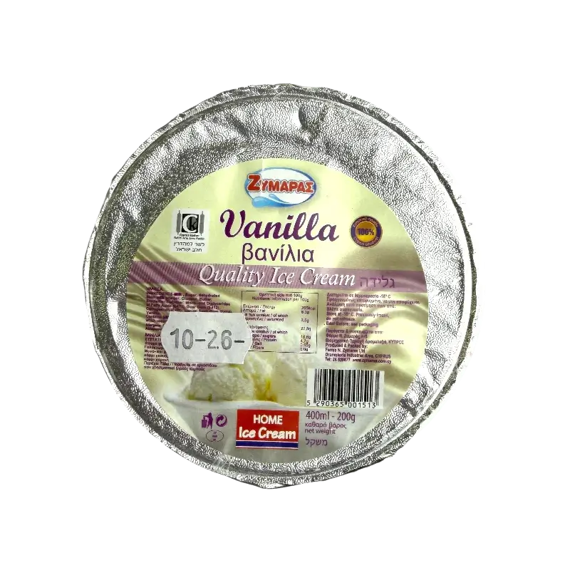 Zympas Dairy Ice Cream Vanilla 400 ml (200 g)