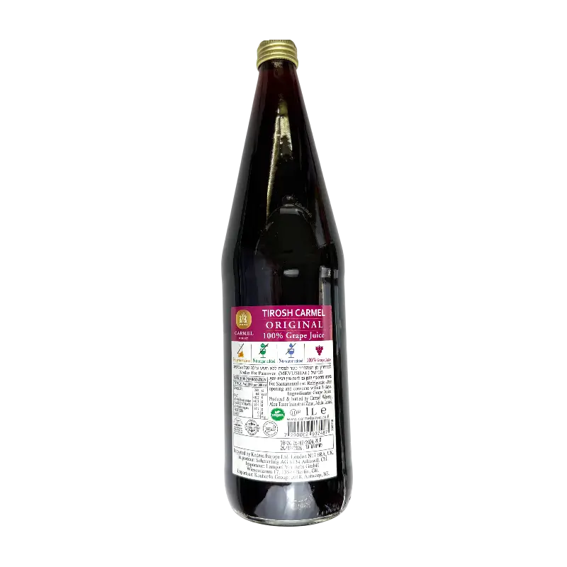 Carmel Winery Tirosh Carmel Original 100% Grape Juice 1 L