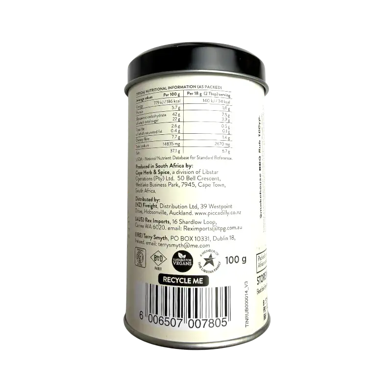 Cape Herb & Spice Smokehouse BBQ Rub – Smoked Barbecue Seasoning (100 g)
