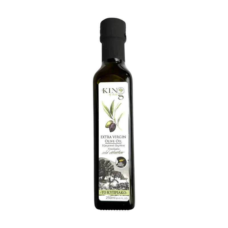 King of Olives Extra Virgin Olive Oil – Cold Extraction Olive Oil (250 ml)