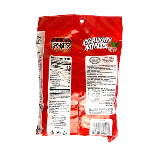 Paskesz Starlight Mints – Peppermint Hard Candy (340 g)