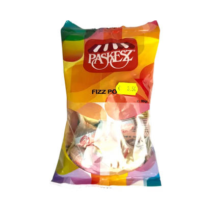 Paskesz Fizz Pops – Fizzy Lollipops Candy (80 g)