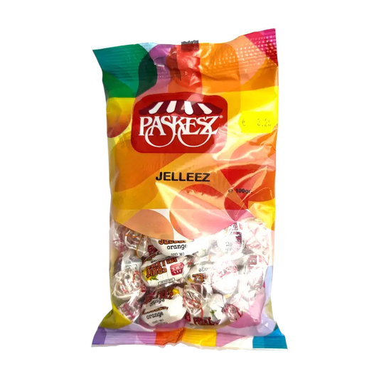 Paskesz Jelleez Orange – Fruit Jelly Candy (100 g)