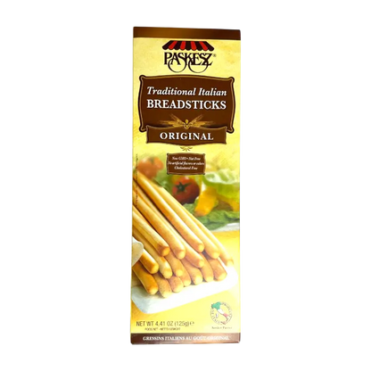 Paskesz Traditional Italian Breadsticks Original – Grissini (125 g)