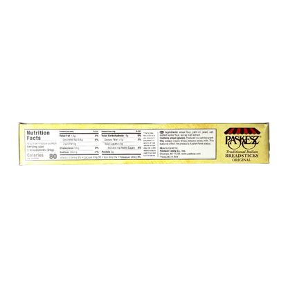 Paskesz Traditional Italian Breadsticks Original – Grissini (125 g)