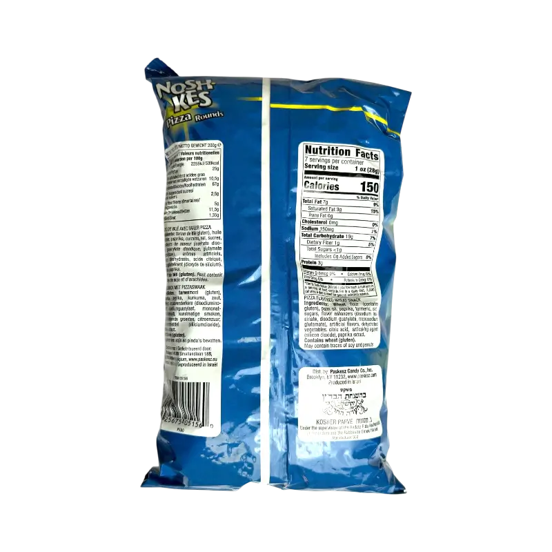 Paskesz Nosh Kes Pizza Rounds – Crunchy Pizza‑Flavored Snacks (200 g)
