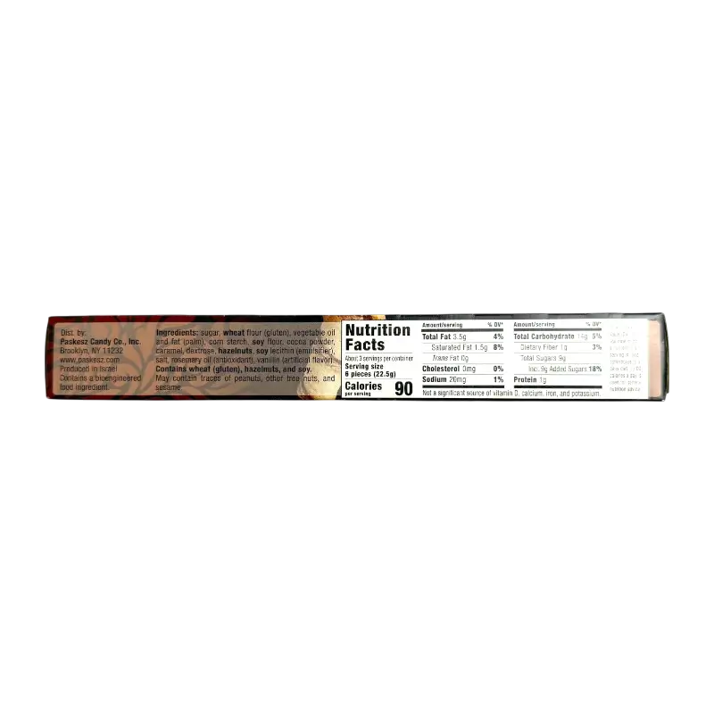 Paskesz Silhouette Rolled Wafers Chocolate Lined – Wafer Rolls with Chocolate (75 g)
