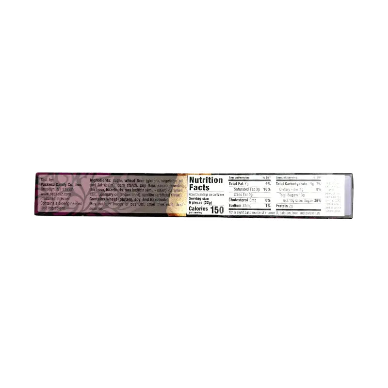 Paskesz Silhouette Rolled Wafers Chocolate Mousse – Wafer Rolls with Chocolate Mousse Filling (100 g)