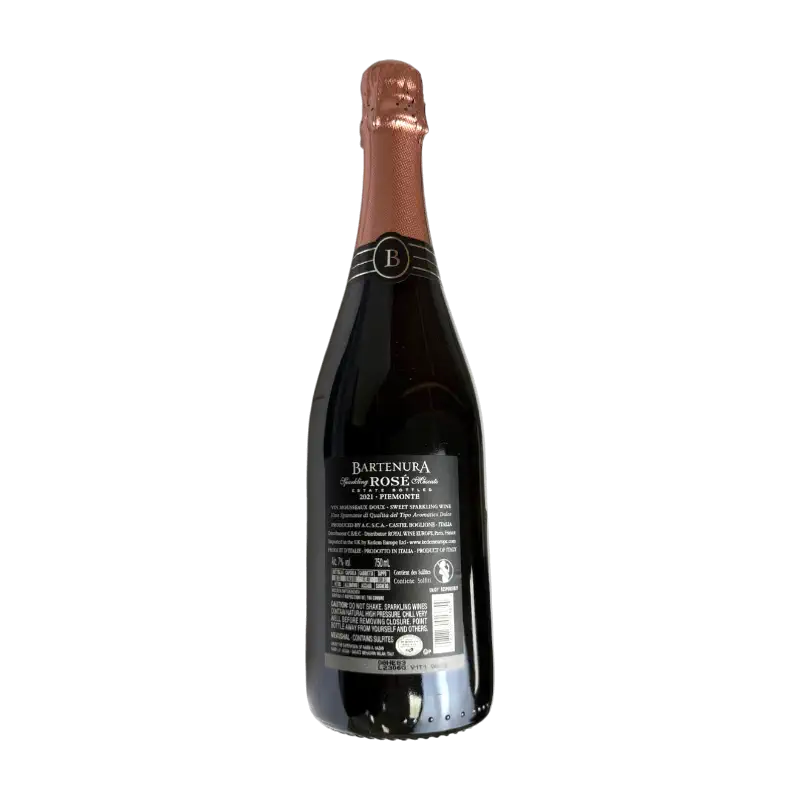 Bartenura Sparkling Rosé Piemonte DOC Sweet Sparkling Wine (Italy, Kosher)