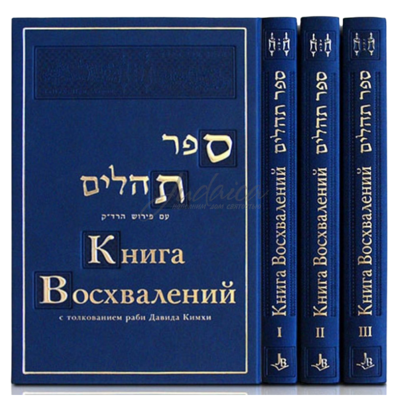 Psalms with commentary of RaDaK ,Volumes 1-3 (Russian Language )