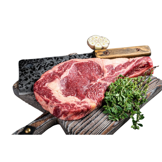 Ribeye entrecote on a bone